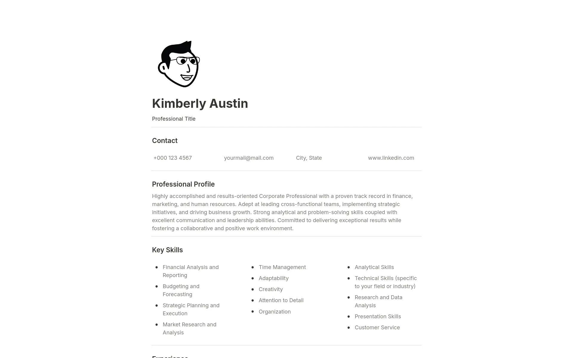 Notion Professional Resume, Cover Letter & References Pack